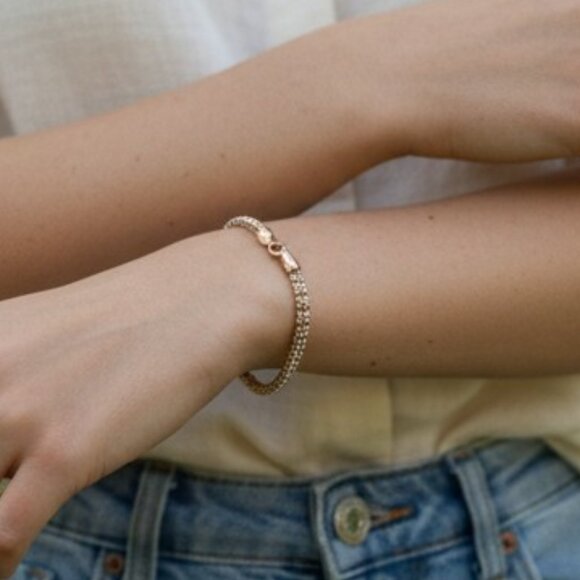 Rose Gold Beaded Bracelet - Picture 2 of 2